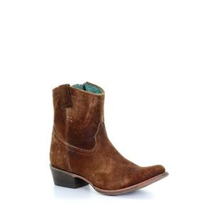 Corral lamb tan booties